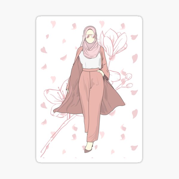 cute muslim girl Sticker for Sale by muslim-ah