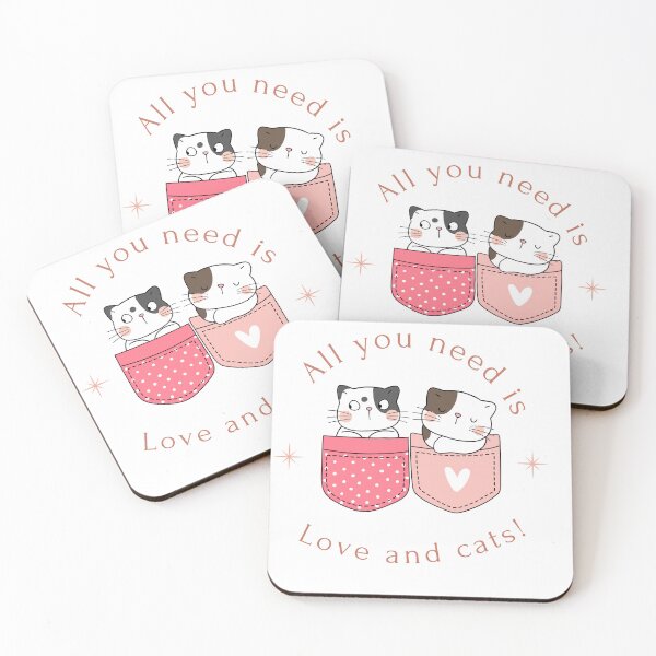 Item preview, All You Need is Love & Cats designed and sold by StaticKafka.