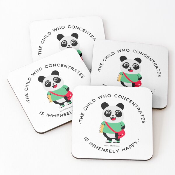 Item preview, Montessori quote The child who concentrates is immensely happy designed and sold by TeyMank.