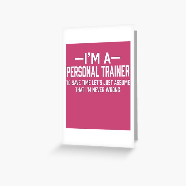 Personal Trainer Greeting Card
