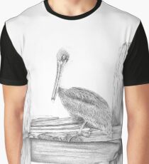 Brown Pelican Graphic T-Shirt