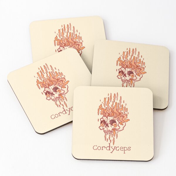 Item preview, Spooky Mushroom Skull Illustration  designed and sold by jinxedartstudio.