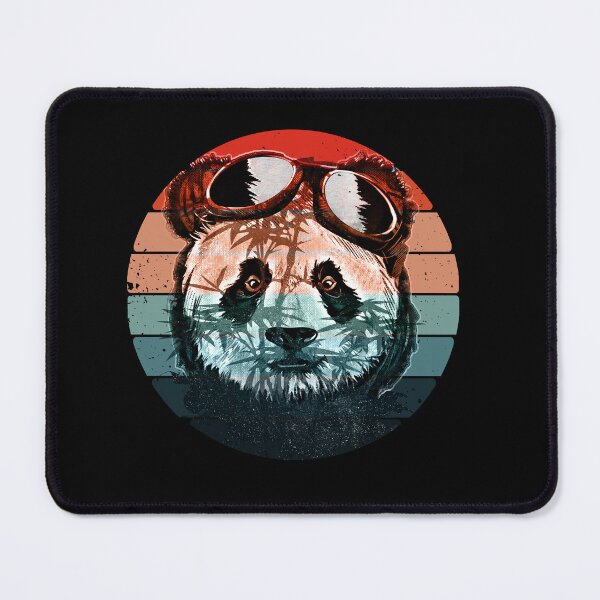 Item preview, Realistic Panda Bear with glasses suset design designed and sold by Chaos-Touch.