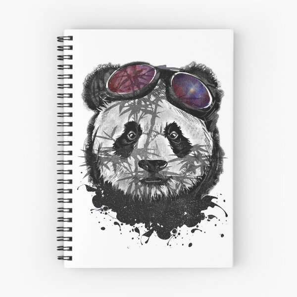 Item preview, Realistic Panda Bear with glasses and bamboo shadow designed and sold by Chaos-Touch.