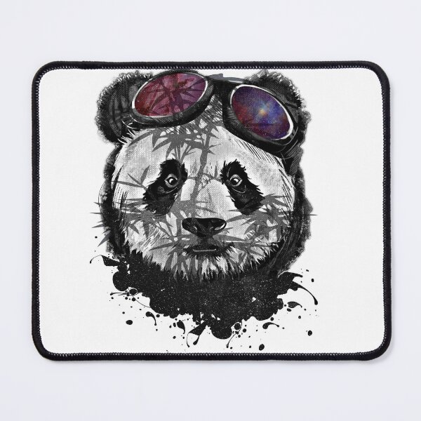 Item preview, Realistic Panda Bear with glasses and bamboo shadow designed and sold by Chaos-Touch.