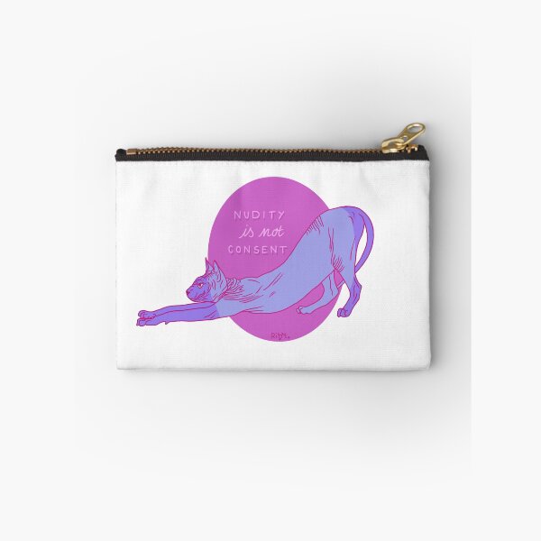 Item preview, Nudity Is Not Consent Sphynx Cat designed and sold by Doerpnation.