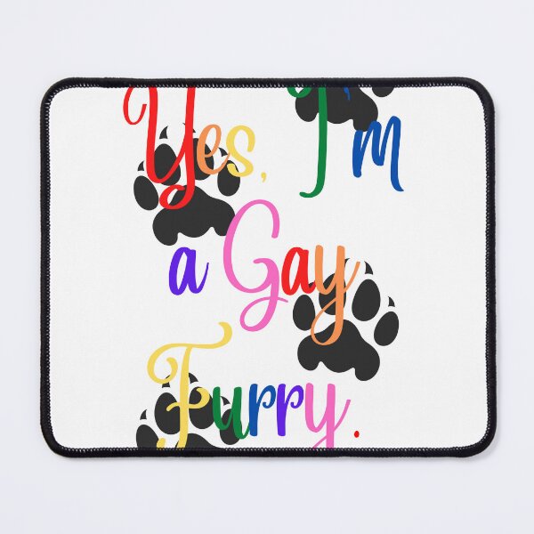 Item preview, Yes I'm a Gay Furry. Graphic - Gay-Flag Colors/Rainbow designed and sold by DaddyKoti.