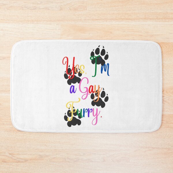 Item preview, Yes I'm a Gay Furry. Graphic - Gay-Flag Colors/Rainbow designed and sold by DaddyKoti.