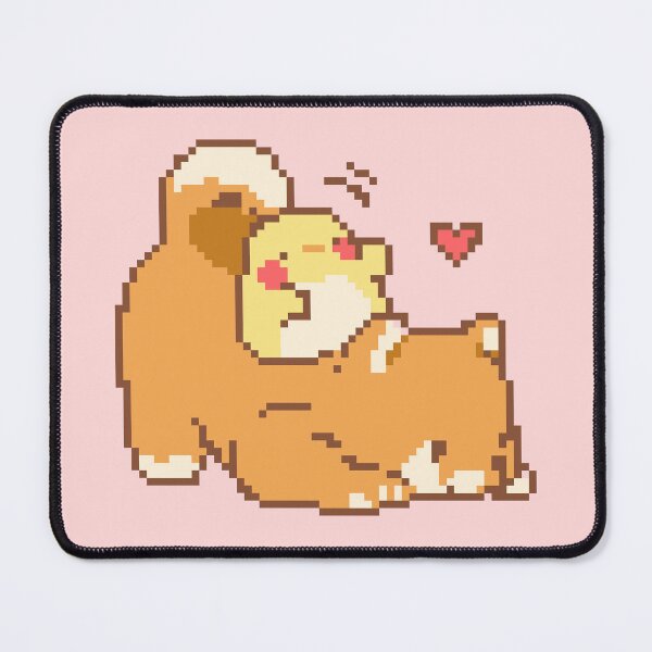 Item preview, Puppy and Chick Pixel Art designed and sold by bleachonthbeach.