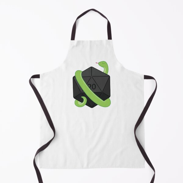 Item preview, Green Snake with Black D20 designed and sold by NovotnyDesigns.