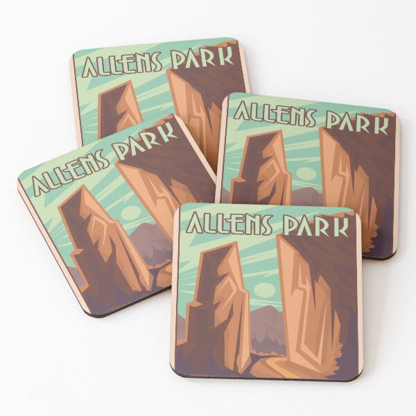 Item preview, Vintage Travel Style Art - Allens Park Colorado designed and sold by CattlettArt.