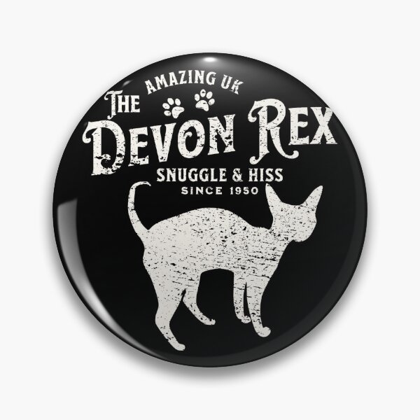 Item preview, Devon Rex cat vintage  designed and sold by Tanya Mihe.