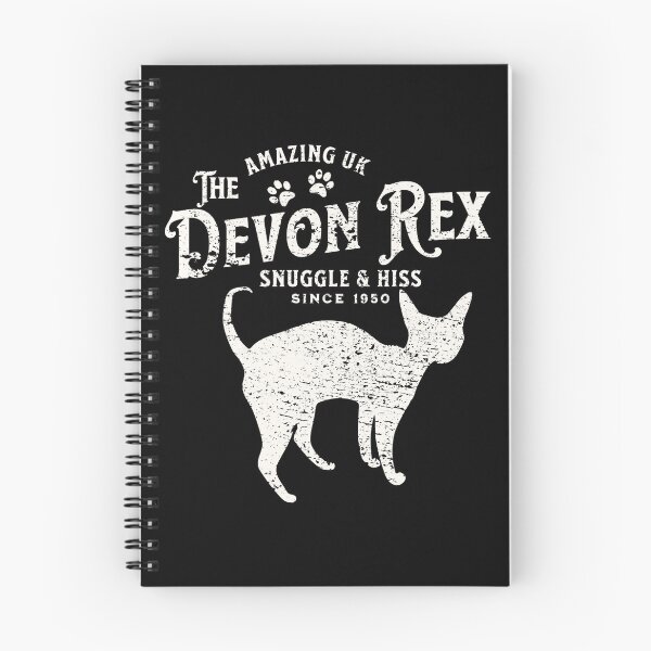 Item preview, Devon Rex cat vintage  designed and sold by Tanya Mihe.