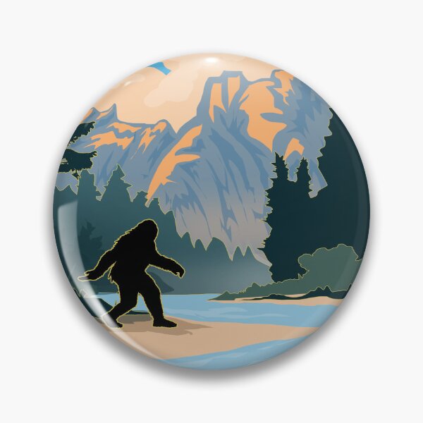 Item preview, Vintage Travel Poster Style - Bigfoot Natural Wonders Parks - Bigfoot designed and sold by CattlettArt.