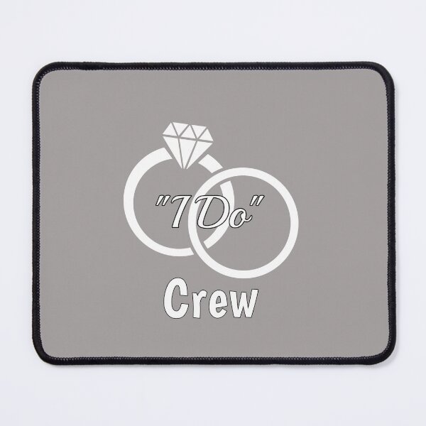 Item preview, I Do Crew Wedding Rings Design designed and sold by Angela Mello.
