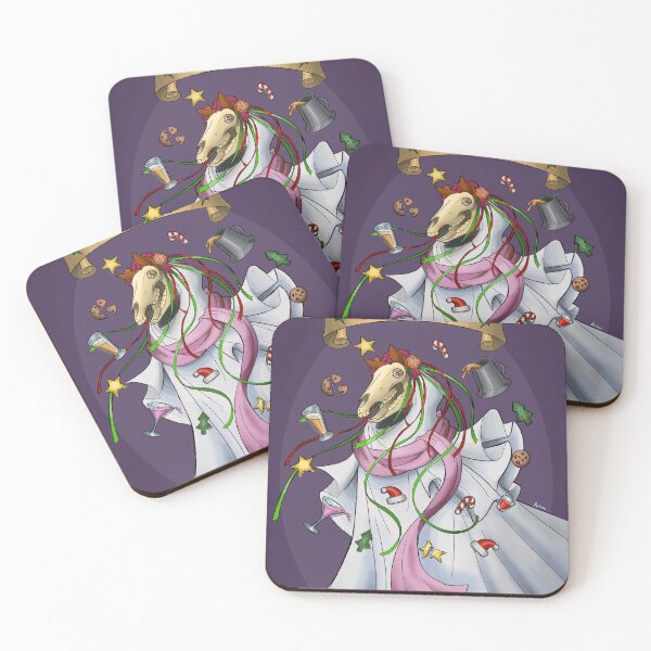 Item preview, Snacks and Booze with Mari Lwyd designed and sold by MrSpookyWolff.