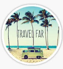 Travel Far Sticker