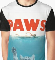 Paws - Cat Kitten Meow Parody T Shirt Graphic T-Shirt