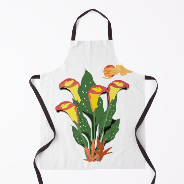 Item preview, Arum Lily | Red and Orange Calla Lilies designed and sold by DeevaValli.