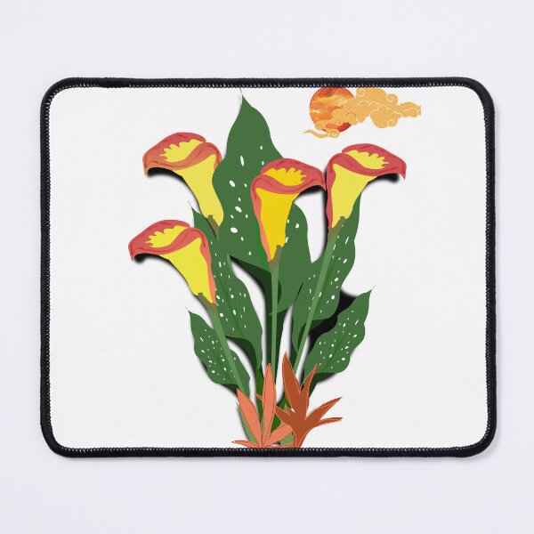 Item preview, Arum Lily | Red and Orange Calla Lilies designed and sold by DeevaValli.