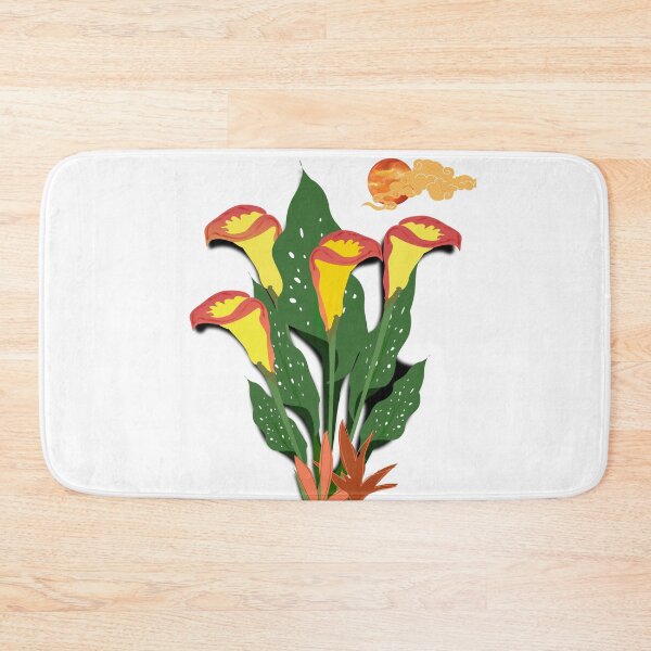 Item preview, Arum Lily | Red and Orange Calla Lilies designed and sold by DeevaValli.