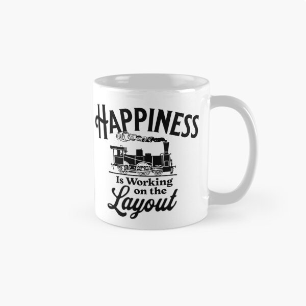 Item preview, Happiness Is Working on the Layout, for Railroad Modeller designed and sold by TheTrainRoom.