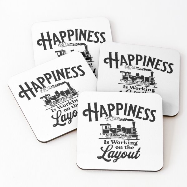 Item preview, Happiness Is Working on the Layout, for Railroad Modeller designed and sold by TheTrainRoom.