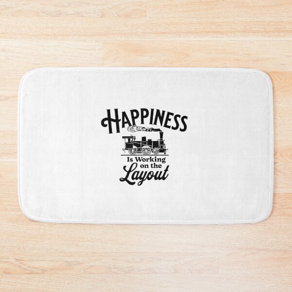Item preview, Happiness Is Working on the Layout, for Railroad Modeller designed and sold by TheTrainRoom.