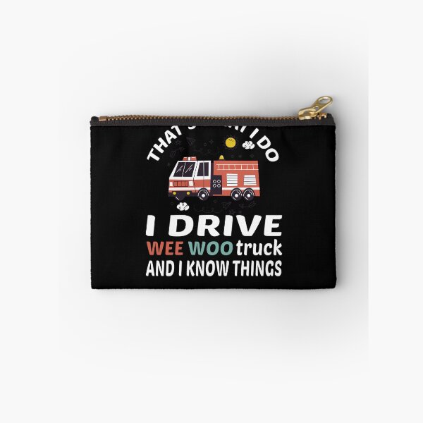 Item preview, I Drive A Wee Woo Car Funny Fireman Truck Driver Wee woo driver funny firefighting, funny firefighter gifts for him, first responder Squad, Cute Fire truck designed and sold by The Pawsome Studio.