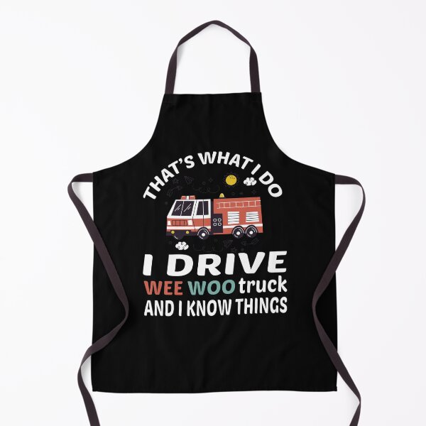 Item preview, I Drive A Wee Woo Car Funny Fireman Truck Driver Wee woo driver funny firefighting, funny firefighter gifts for him, first responder Squad, Cute Fire truck designed and sold by The Pawsome Studio.
