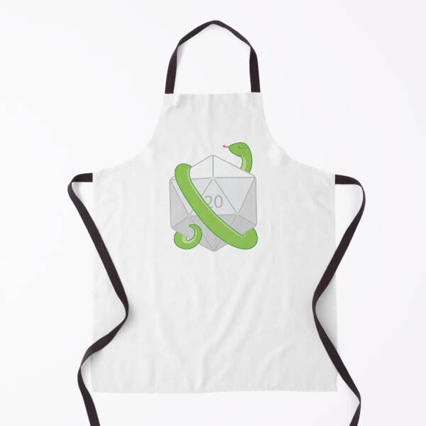 Item preview, Green Snake with White D20 designed and sold by NovotnyDesigns.