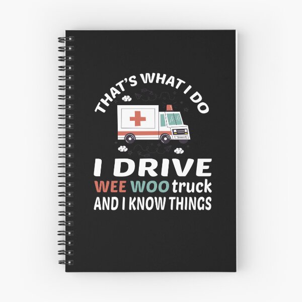 Item preview, Wee woo driver funny Nurse, funny Nurse gifts for her, first responder Squad, Cute Ambulance truck designed and sold by The Pawsome Studio.