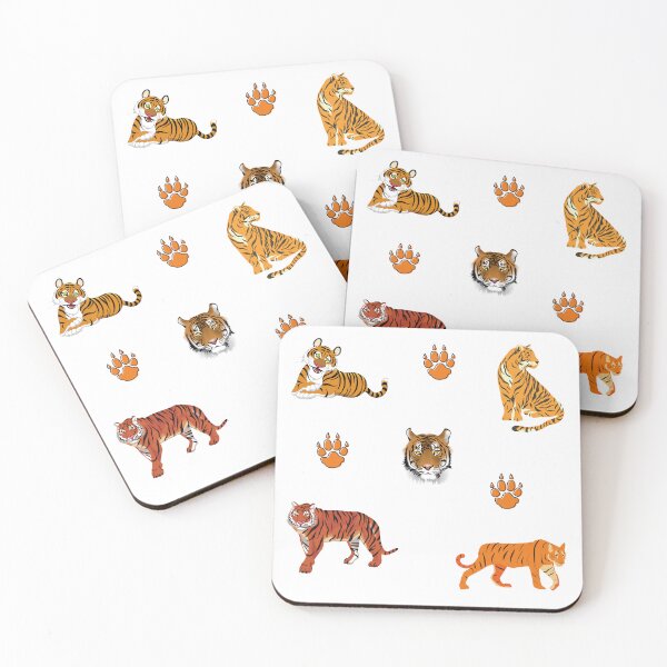 Item preview, Wild Tigers and Tiger Paw Print designed and sold by silviaol.