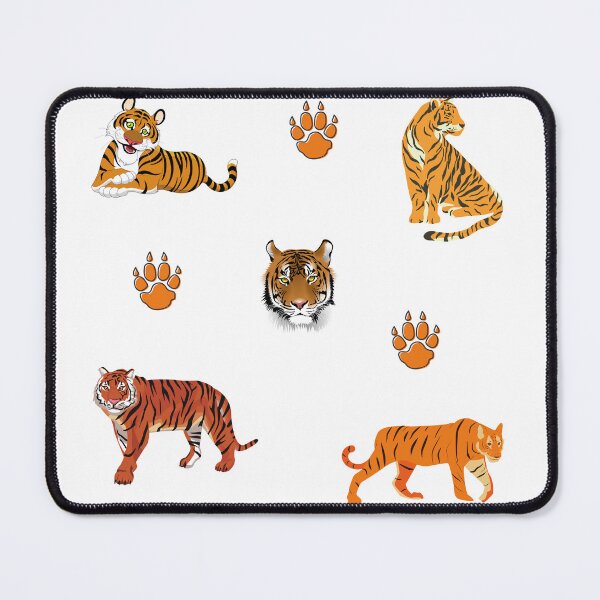 Item preview, Wild Tigers and Tiger Paw Print designed and sold by silviaol.