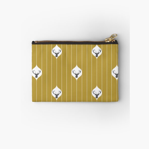 Item preview, Mustard Yellow Deer Head Repeating Pattern designed and sold by CJAura by Claire Jane Johnson.