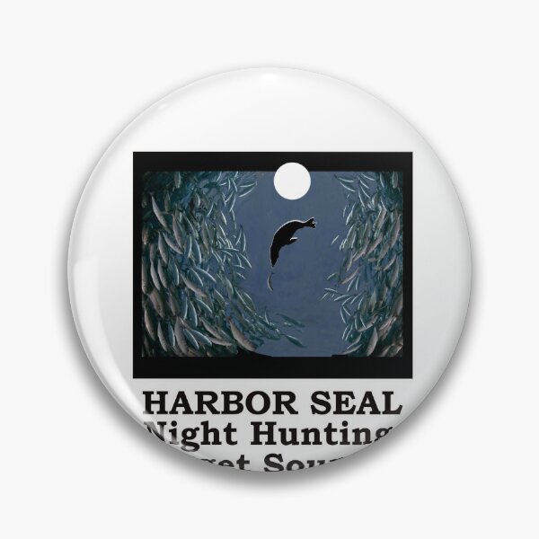 Item preview, HARBOR SEAL FULL MOON HUNTING designed and sold by cgullart.