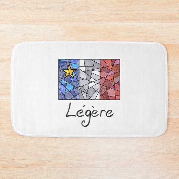 Item preview, Acadian Flag pastel mosaic Légère    - Drapeau acadien mosaïque pastel vitrail Légère   designed and sold by ColoursOfFrance.