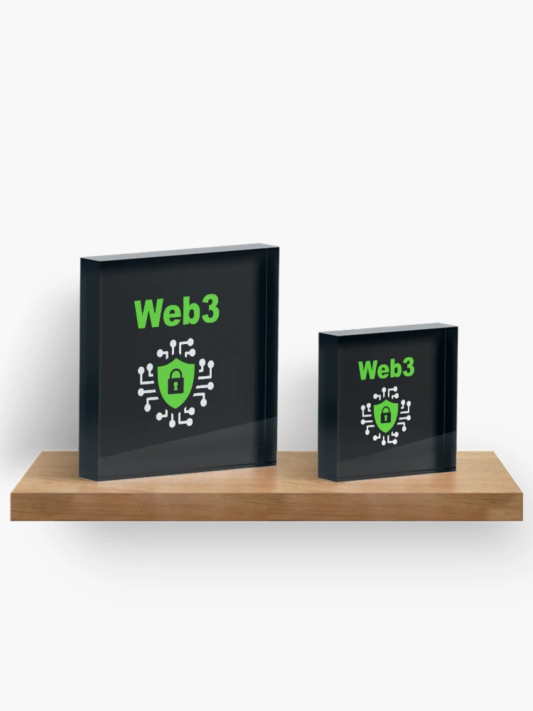 Thumbnail 3 of 5, Acrylic Block, Web3, Web3 Developer, Blockchain Developer, Cryptocurrency, Software Engineer, Computer Science, Fullstack Developer, Programming Humor, Dark designed and sold by Max-Wear.