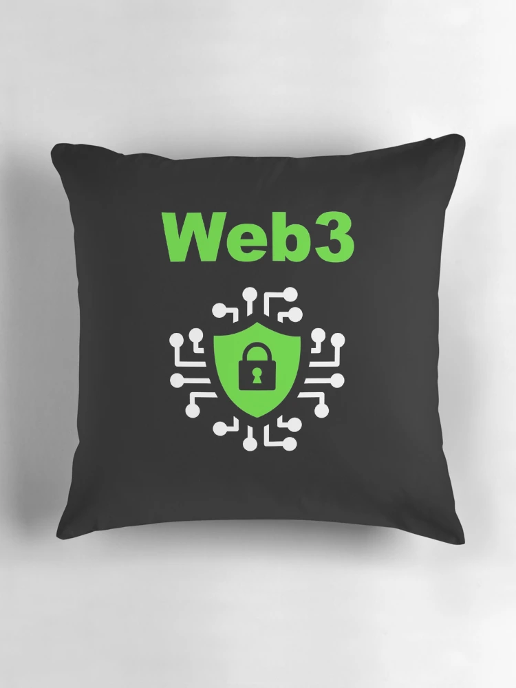Thumbnail 3 of 4, Pillow, Web3, Web3 Developer, Blockchain Developer, Cryptocurrency, Software Engineer, Computer Science, Fullstack Developer, Programming Humor, Dark designed and sold by Max-Wear.
