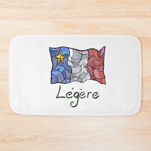 Item preview, Acadian Flag pastel liquid mosaic Légère  - Drapeau acadien mosaïque liquide pastel vitrail Légère  designed and sold by ColoursOfFrance.