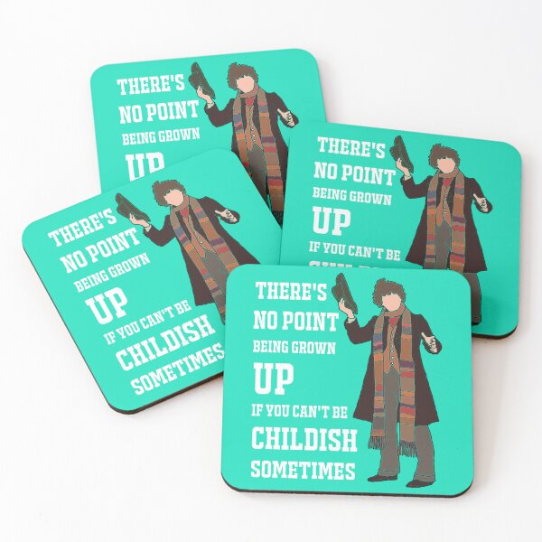 Item preview, The 4th Doctor _quot_There’s no point being grown-up if you can’t be childish sometimes._quot_ (Whi designed and sold by EveryHueDesi.