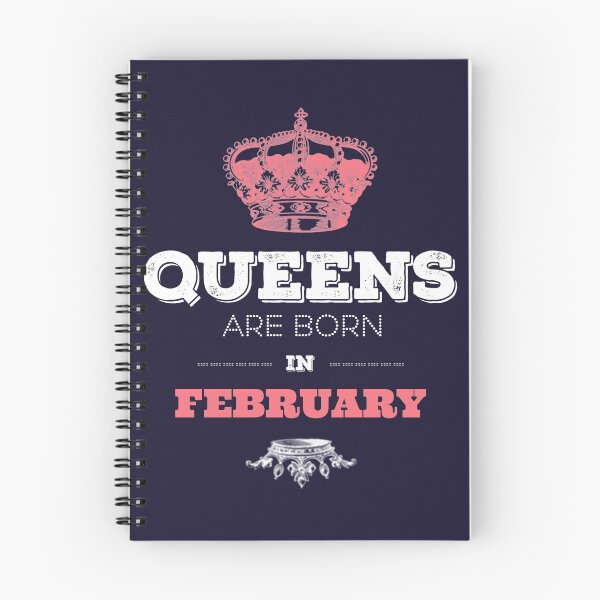 Aperçu de l'œuvre Queens sont nés en février Cadeaux d'anniversaire créée et vendue par StunningDesigns.
