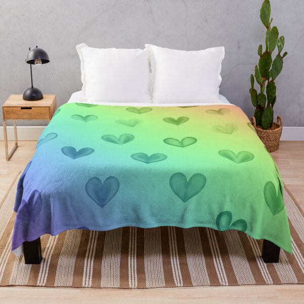 Item preview, Rainbow Of Hearts, Watercolor, Colorful Art Print designed and sold by GirlsandGlitter.