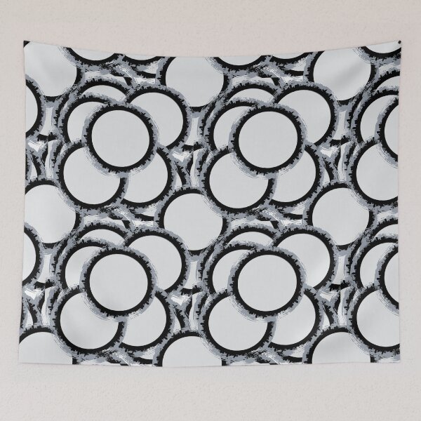 Item preview, Grey / Black Circle Pattern designed and sold by monrigdesigns.