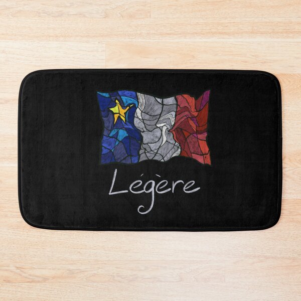 Item preview, Acadian Flag pastel liquid mosaic Légère - Drapeau acadien mosaïque liquide pastel vitrail Légère designed and sold by ColoursOfFrance.