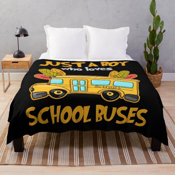 Item preview, Just A Boy Who Loves School Buses Cute Kids Bus Lovers  designed and sold by AdalineFranecki.