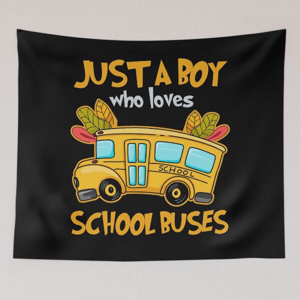 Item preview, Just A Boy Who Loves School Buses Cute Kids Bus Lovers  designed and sold by AdalineFranecki.