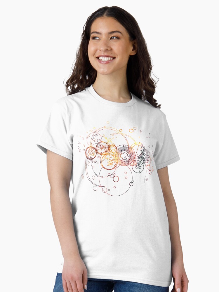Thumbnail 2 of 7, Classic T-Shirt, Time Lord Writing (silver) designed and sold by EveryHueDesi.