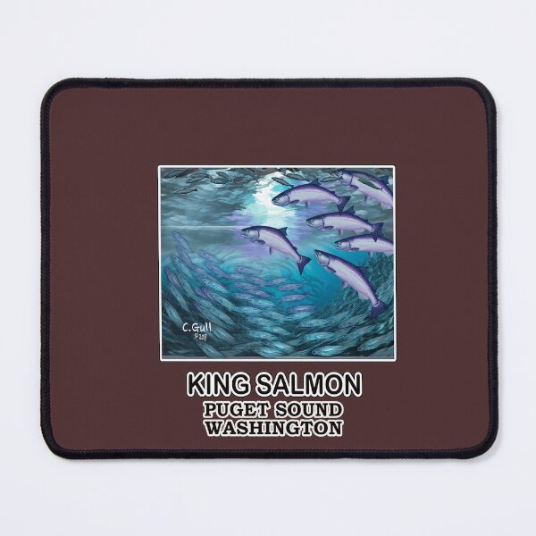 Item preview, KING SALMON FULL MOON HUNTING designed and sold by cgullart.