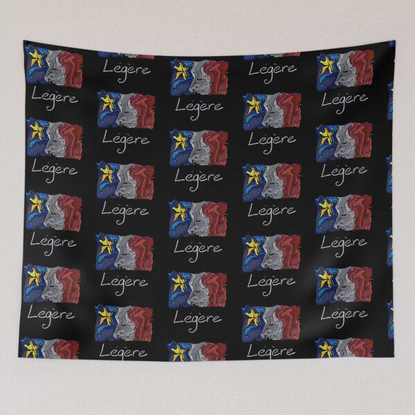 Item preview, Acadian Flag pastel liquid mosaic Légère - Drapeau acadien mosaïque liquide pastel vitrail Légère designed and sold by ColoursOfFrance.